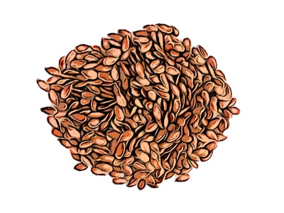 Flaxseeds for fighting air pollutoin