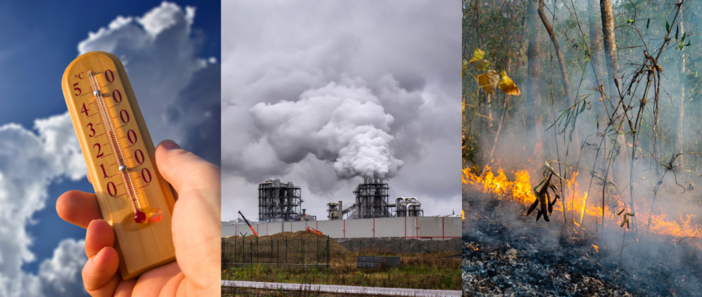 Heatwaves influence air quality