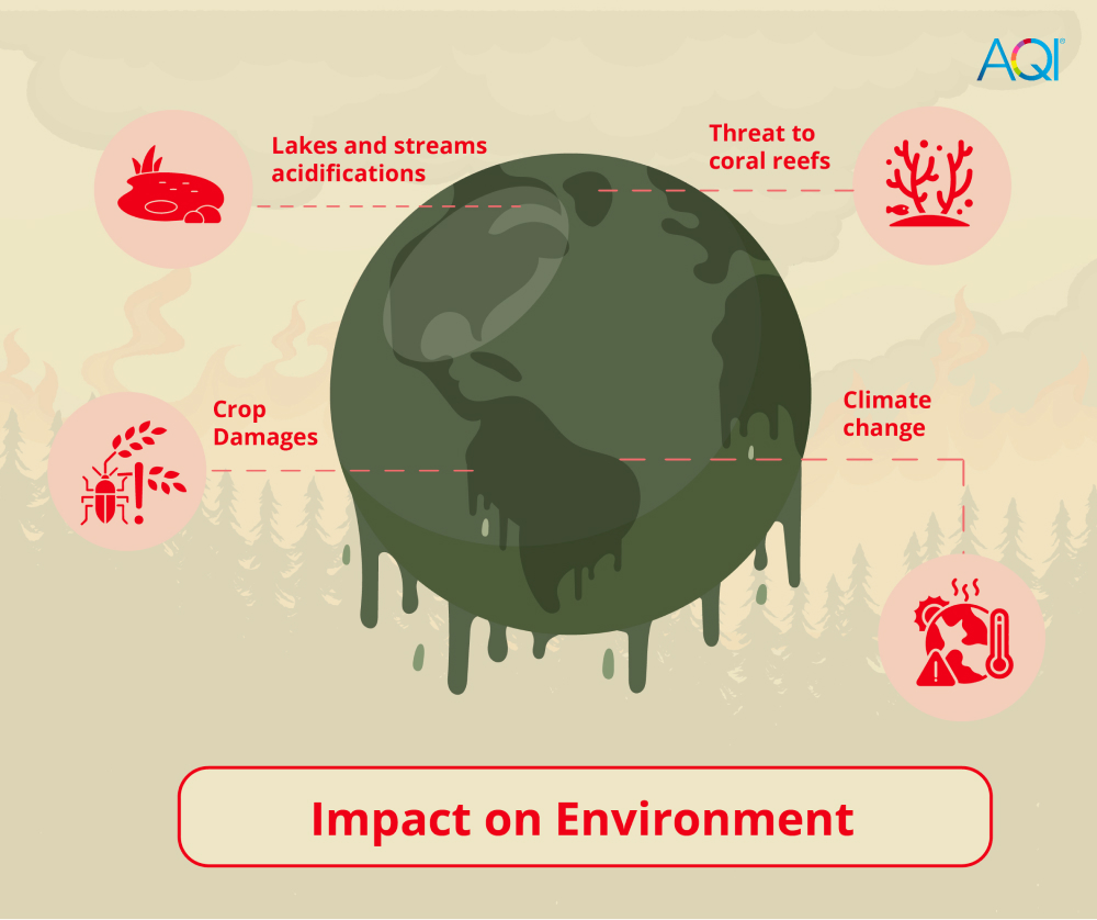 Wildfires air pollution impacts on environment