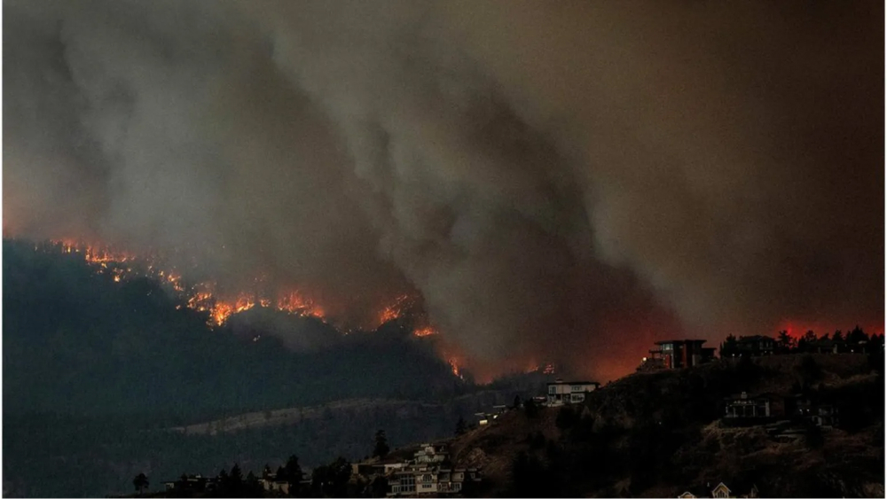 Wildfires air pollution in Canada