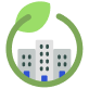 icon to support and make the urban green spaces