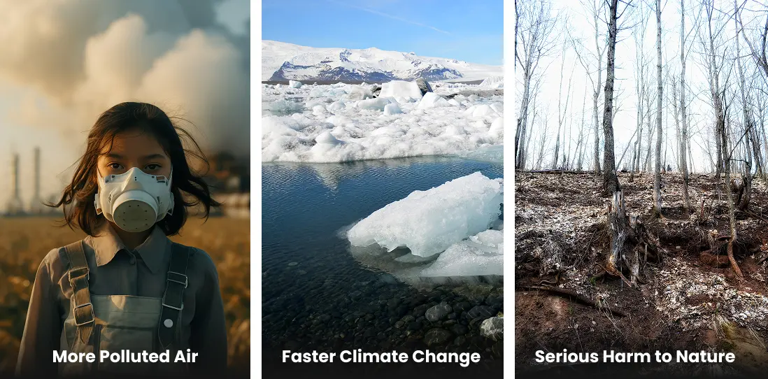 how the climate and air quality can affect due to no rules and regulations.