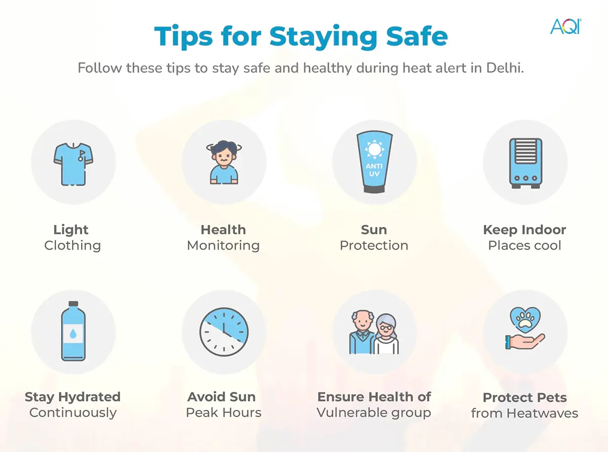 tips for staying safe during heat alert or heatwaves