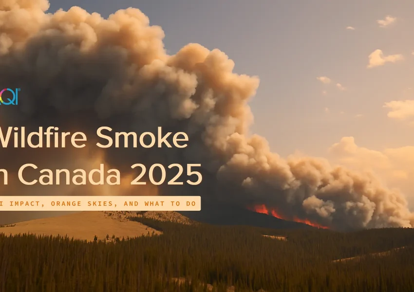 Wildfire Smoke in Canada 2025: AQI Impact, Orange Skies, and What to Do